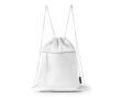 Sac à dos cordons réglables avec poche et bande réfléchissante couleur blanc