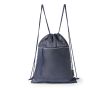 Sac à dos cordons réglables avec poche et bande réfléchissante couleur bleu marine
