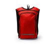 Sac à dos en RPET avec bande réfléchissante et double fermeture éclair couleur rouge