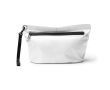 Trousse étanche avec fermeture éclair imperméable et dragonne amovible couleur blanc