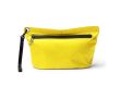 Trousse étanche avec fermeture éclair imperméable et dragonne amovible couleur jaune