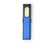 Lampe torche double ultra-plate avec aimant et clip, 3 intensités couleur bleu roi