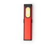 Lampe torche double ultra-plate avec aimant et clip, 3 intensités couleur rouge