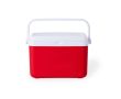 Glacière vintage à double paroi et poignée rigide d'une capacité de 4L couleur rouge