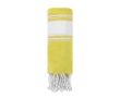 Serviette paréo en coton avec détails aux extrémités 180g/m² couleur jaune