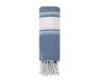 Serviette paréo en coton avec détails aux extrémités 180g/m² couleur bleu marine
