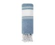 Serviette paréo en coton avec détails aux extrémités 180g/m² couleur bleu ciel