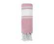 Serviette paréo en coton avec détails aux extrémités 180g/m² couleur rose