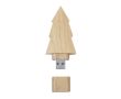 Clé USB en bois avec design pin et fermeture à capuchon couleur naturel