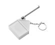 Porte-clés en forme de maison avec mètre ruban intégré couleur blanc