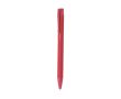 Stylo en aluminium mécanisme à poussoir, finition mate et encre bleue couleur rouge