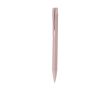 Stylo en aluminium mécanisme à poussoir, finition mate et encre bleue couleur rose