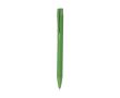 Stylo en aluminium mécanisme à poussoir, finition mate et encre bleue couleur vert clair