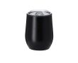 Gobelet thermique en inox avec couvercle transparent 330 ml couleur noir