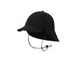 Chapeau style pêcheur avec large rabat arrière pour protection solaire couleur noir