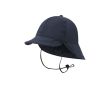 Chapeau style pêcheur avec large rabat arrière pour protection solaire couleur bleu marine