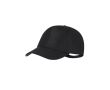 Casquette ajustable en polyester RPET avec boucle métallique UV50 couleur noir