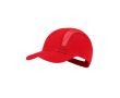 Casquette de sport en microfibre avec panneaux respirants couleur rouge