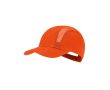 Casquette de sport en microfibre avec panneaux respirants couleur orange
