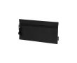 Trousse rectangulaire en RPET avec fermeture éclair assortie couleur noir