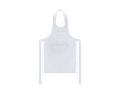 Tablier pour enfants en coton et polyester avec double poche frontale couleur blanc