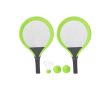 Set de 2 raquettes avec 2 balles assorties et volant pour l’extérieur couleur vert clair