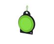 Double gamelle de 450 ml chacune pour animaux avec mousqueton couleur vert clair