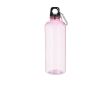 Bouteille en RPET translucide avec mousqueton sur le couvercle 630 ml couleur rose