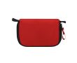 Kit de premiers secours avec 20 accessoires dans une trousse zippée couleur rouge