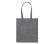 Sac en feutre recyclé avec longues anses en couleurs classiques couleur gris