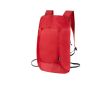 Sac à dos entièrement pliable en RPET de plusieurs couleurs couleur rouge