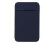Porte-cartes adhésif pour smartphone en matériau élastique couleur bleu marine