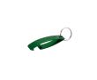 Porte-clés décapsuleur classique aluminium recyclé GRS pour bouteilles couleur vert