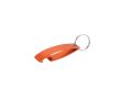 Porte-clés décapsuleur classique aluminium recyclé GRS pour bouteilles couleur orange