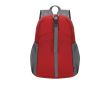 Sac à dos en polyester RPET pliable en format compact couleur rouge