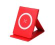 Chargeur sans fil magnétique et support pliable pour mobile couleur rouge