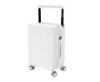 Valise rigide avec porte-gobelet et support pour tablette couleur blanc