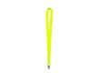 Lanyard en polyester aux couleurs fluo avec crochet pivotant couleur jaune fluorescent