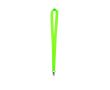 Lanyard en polyester aux couleurs fluo avec crochet pivotant couleur vert fluorescent