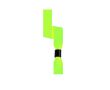 Bracelet événementiel polyester avec fermeture de sécurité ajustable couleur vert fluorescent