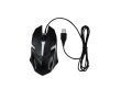 Souris filaire USB rétroéclairée avec LED pour gamers couleur noir