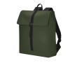 Sac à dos au toucher doux fermeture à boucle, sangle pour trolley 14'' couleur vert