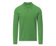 Polo unisexe à manches longues en coton MKT Charlot 220 g/m²  couleur vert