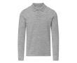 Polo unisexe à manches longues en coton MKT Charlot 220 g/m²  couleur gris