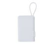 Batterie externe portable blanche au format compact 2 000 mAh couleur blanc