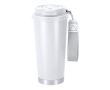 Gobelet à emporter en inox recyclé avec sangle de transport 500 ml couleur blanc