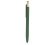 Stylo avec pointe tactile en aluminium et bambou, encre bleue couleur vert