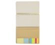 Carnet avec planificateur hebdomadaire pliable et bloc-notes A5 couleur naturel