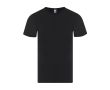 T-shirt adulte à manches courtes en coton avec col rond 150 g/m² couleur noir