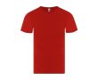 T-shirt adulte à manches courtes en coton avec col rond 150 g/m² couleur rouge